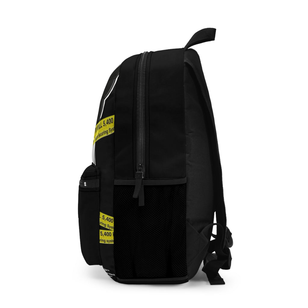Hype Backpack – Black & Yellow Graphic