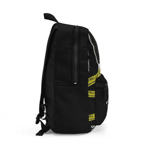 Hype Backpack – Black & Yellow Graphic