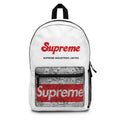 Hype Backpack – White & Red Money Print